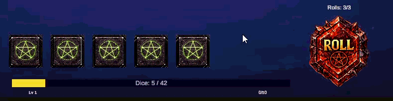 New roll button demo