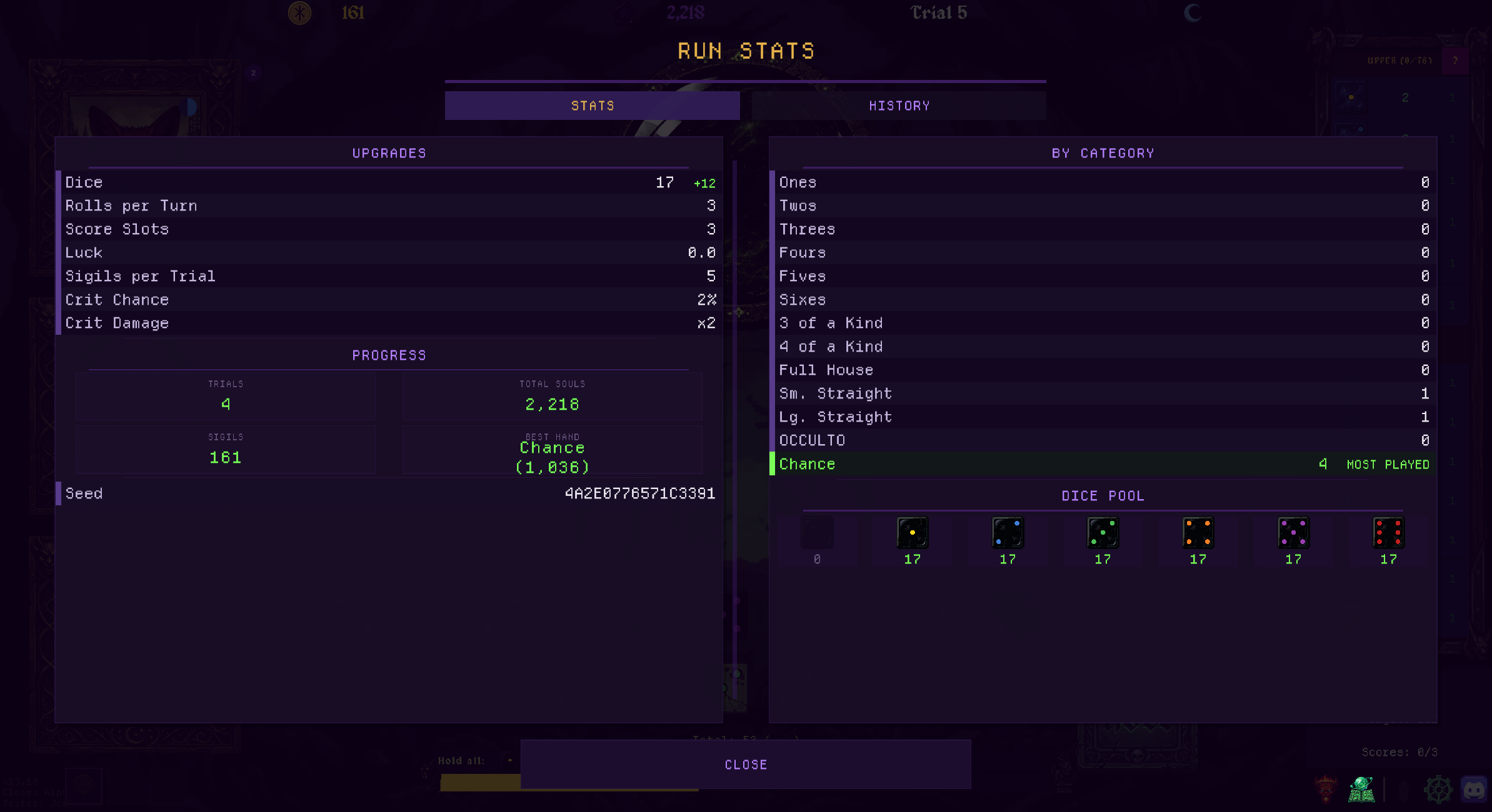 Run statistics