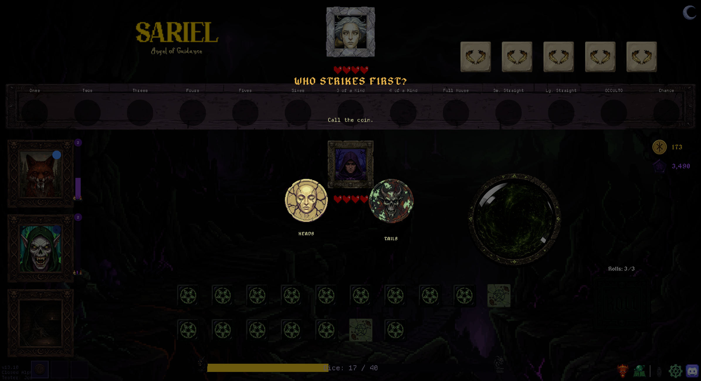 Boss fight: the angel Sariel